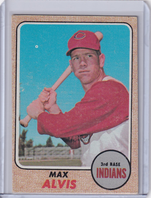 1968 Topps Baseball #340 Max Alvis - Cleveland Indians