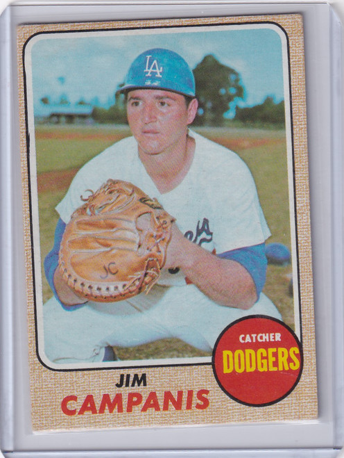 1968 Topps Baseball #281 Jim Campanis - Los Angeles Dodgers