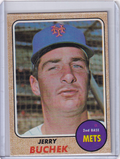 1968 Topps Baseball #277 Jerry Buchek - New York Mets
