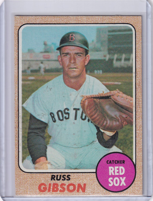1968 Topps Baseball #297 Russ Gibson - Boston Red Sox