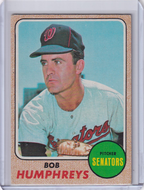 1968 Topps Baseball #268 Bob Humphreys - Washington Senators