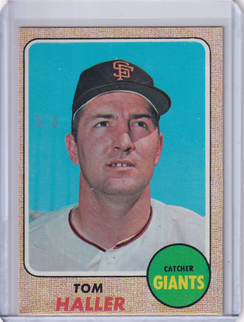 1968 Topps Baseball #185 Tom Haller - San Francisco Giants