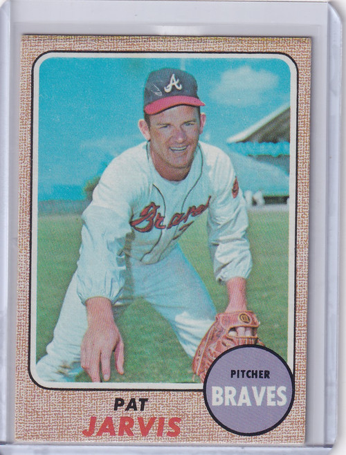 1968 Topps Baseball #134 Pat Jarvis - Atlanta Braves