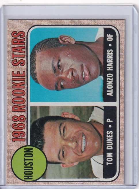 1968 Topps Baseball #128 Astros Rookies - Tom Dukes / Alonzo Harris RC