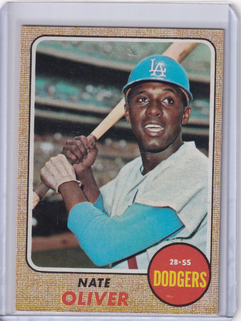 1968 Topps Baseball #124 Nate Oliver - Los Angeles Dodgers