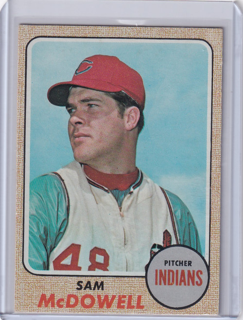 1968 Topps Baseball #115 Sam McDowell - Cleveland Indians