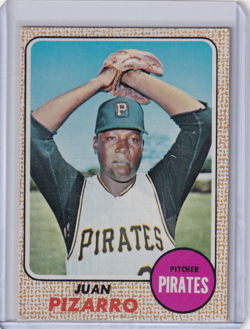 1968 Topps Baseball #19 Juan Pizarro - Pittsburgh Pirates