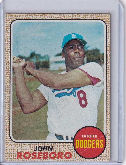 1968 Topps Baseball #65 John Roseboro - Los Angeles Dodgers