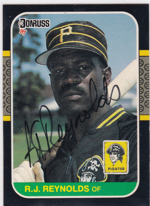 1987 Donruss #65 R.J. Reynolds TTM Auto Pittsburgh Pirates