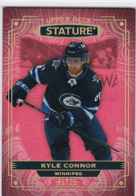 2022-23 Upper Deck Stature RED #68 Kyle Connor 15/75 Winnipeg Jets