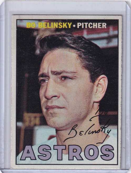 1967 Topps Baseball #447a Bo Belinsky - Houston Astros DP