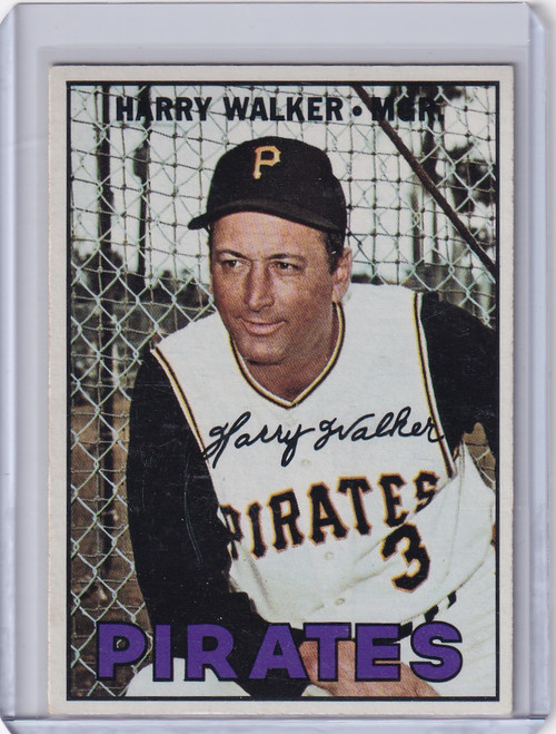 1967 Topps Baseball #448 Harry Walker - Pittsburgh Pirates DP