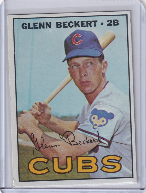 1967 Topps Baseball #296 Glenn Beckert - Chicago Cubs