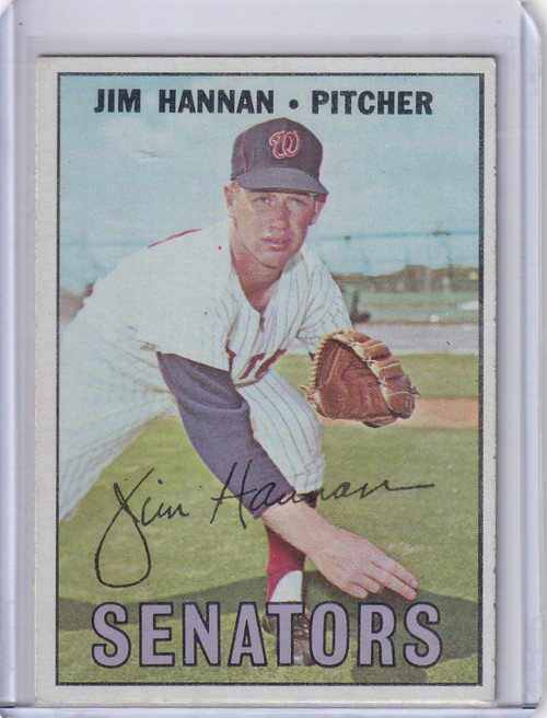 1967 Topps Baseball #291 Jim Hannan - Washington Senators
