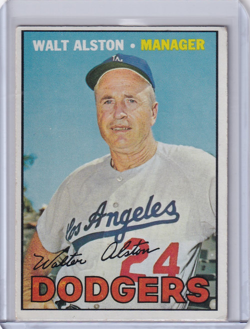 1967 Topps Baseball #294 Walt Alston - Los Angeles Dodgers