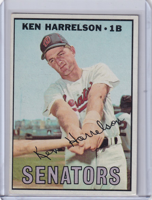 1967 Topps Baseball #188 Ken Harrelson - Washington Senators