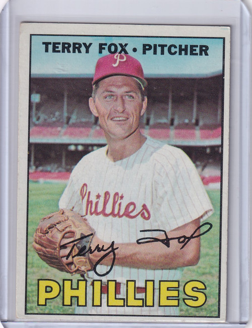 1967 Topps Baseball #181 Terry Fox - Philadelphia Phillies