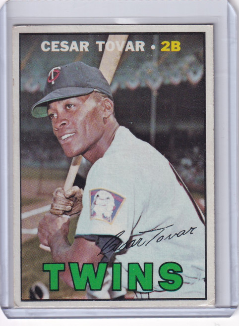 1967 Topps Baseball #317 Cesar Tovar - Minnesota Twins