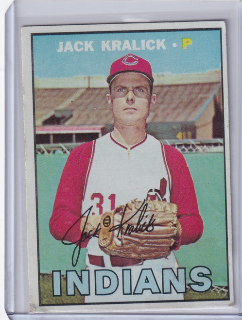 1967 Topps Baseball #316 Jack Kralick - Cleveland Indians