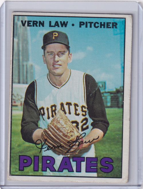 1967 Topps Baseball #351 Vern Law - Pittsburgh Pirates