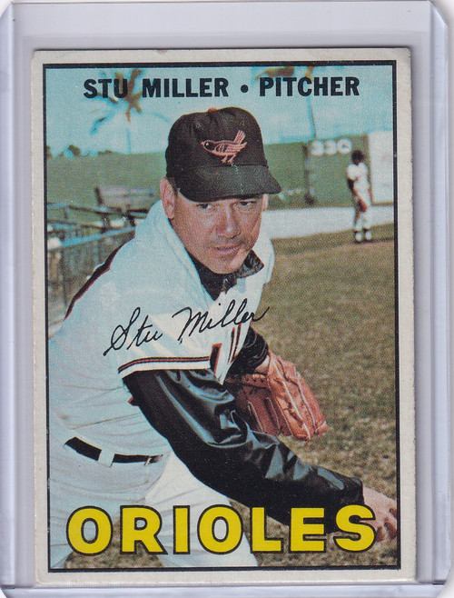 1967 Topps Baseball #345 Stu Miller - Baltimore Orioles