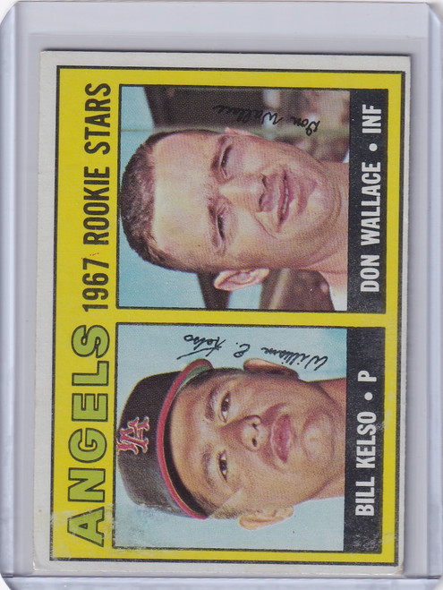 1967 Topps Baseball #367 Angels Rookies - Bill Kelso / Don Wallace RC
