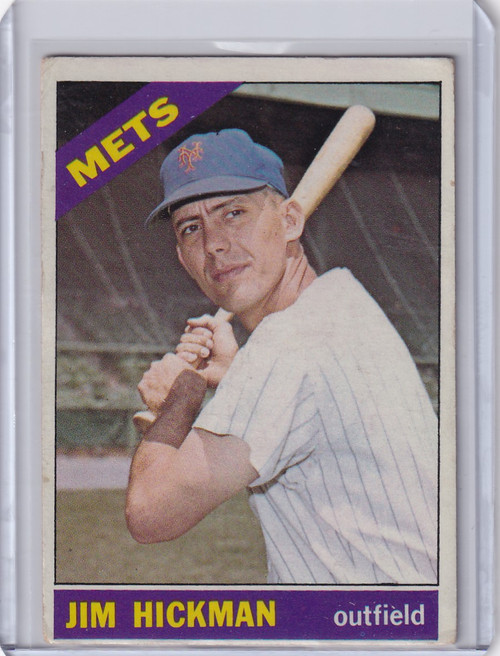 1966 Topps Baseball #402 Jim Hickman - New York Mets