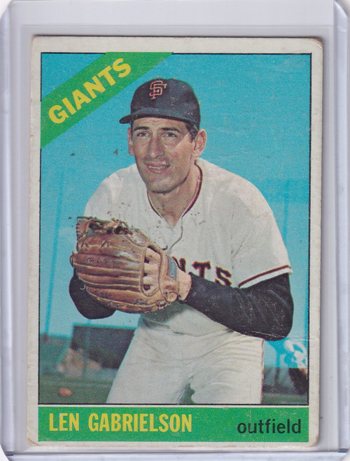 1966 Topps Baseball #395 Len Gabrielson - San Francisco Giants