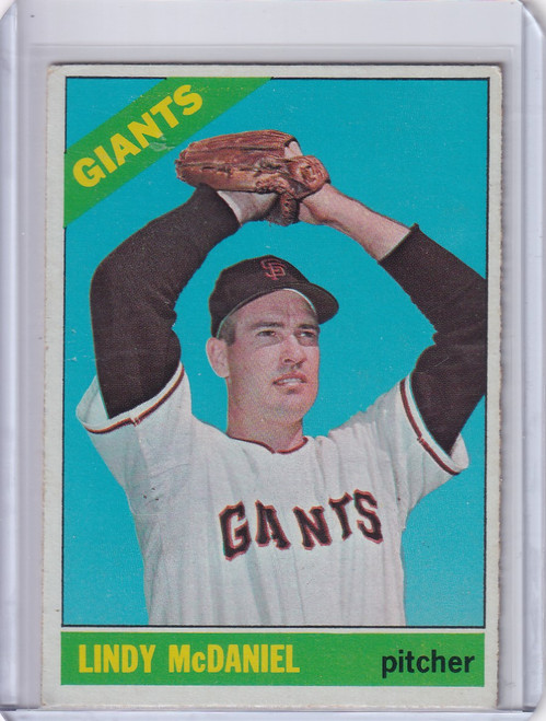 1966 Topps Baseball #496 Lindy McDaniel - San Francisco Giants