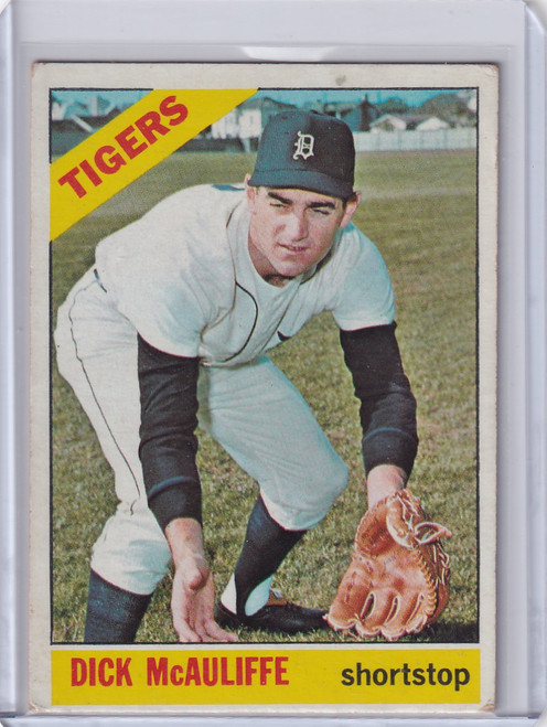 1966 Topps Baseball #495 Dick McAuliffe - Detroit Tigers