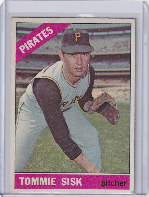 1966 Topps Baseball #441 Tommie Sisk - Pittsburgh Pirates