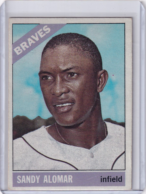 1966 Topps Baseball #428 Sandy Alomar Sr - Atlanta Braves
