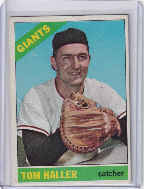 1966 Topps Baseball #308 Tom Haller - San Francisco Giants