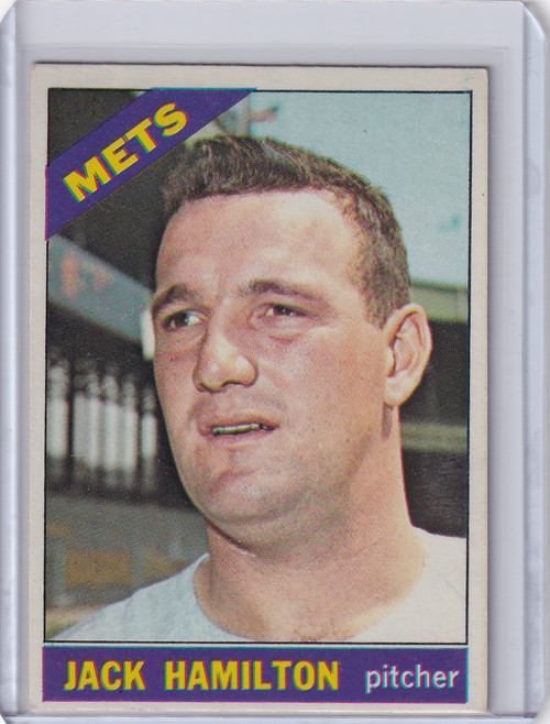 1966 Topps Baseball #262 Jack Hamilton - New York Mets
