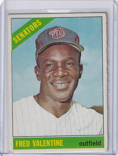 1966 Topps Baseball #351 Fred Valentine - Washington Senators