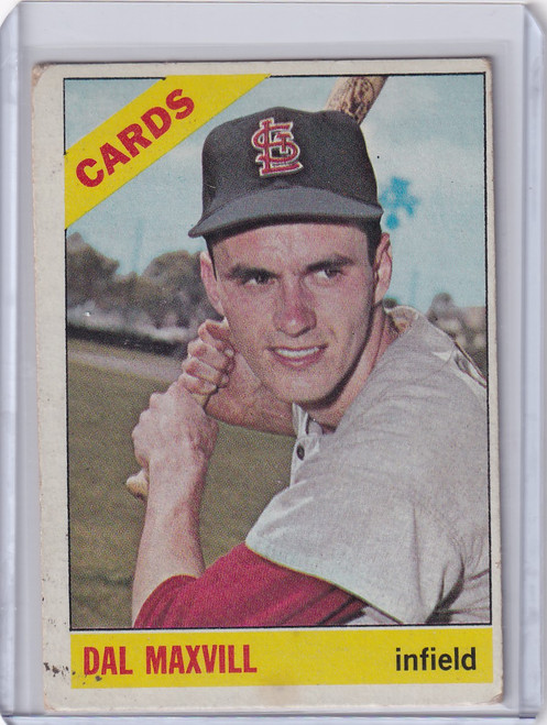 1966 Topps Baseball #338 Dal Maxvill - St. Louis Cardinals