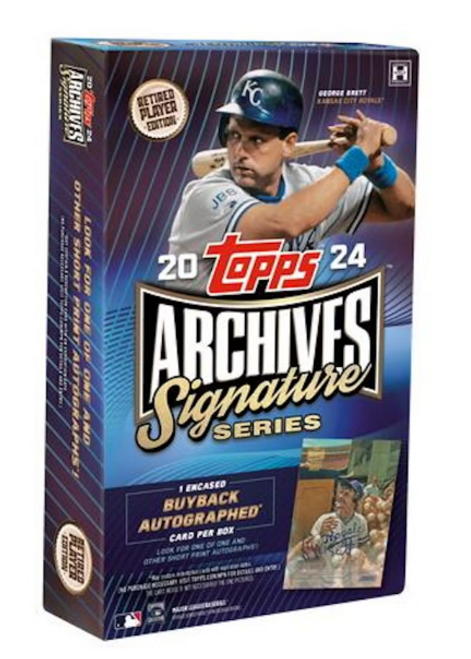 2024 Topps Archives Baseball Signature Series Hobby Box RETIRED PLAYER