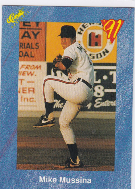 1991 Classic #T17 Mike Mussina RC Hagerstown