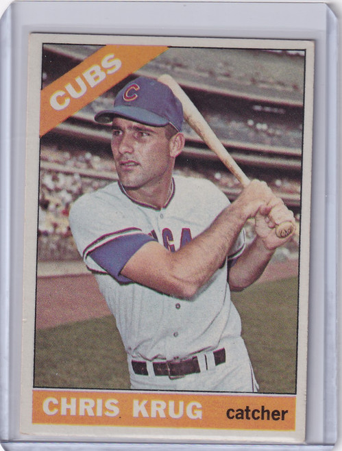 1966 Topps Baseball #166 Chris Krug - Chicago Cubs