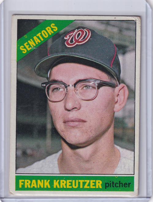 1966 Topps Baseball #211 Frank Kreutzer - Washington Senators