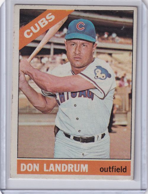 1966 Topps Baseball #43 Don Landrum - Chicago Cubs