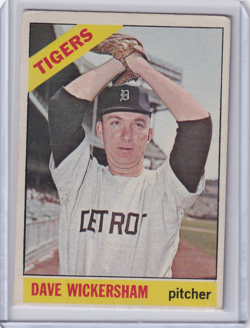 1966 Topps Baseball #58 Dave Wickersham - Detroit Tigers