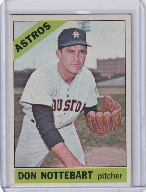 1966 Topps Baseball #21 Don Nottebart - Houston Astros