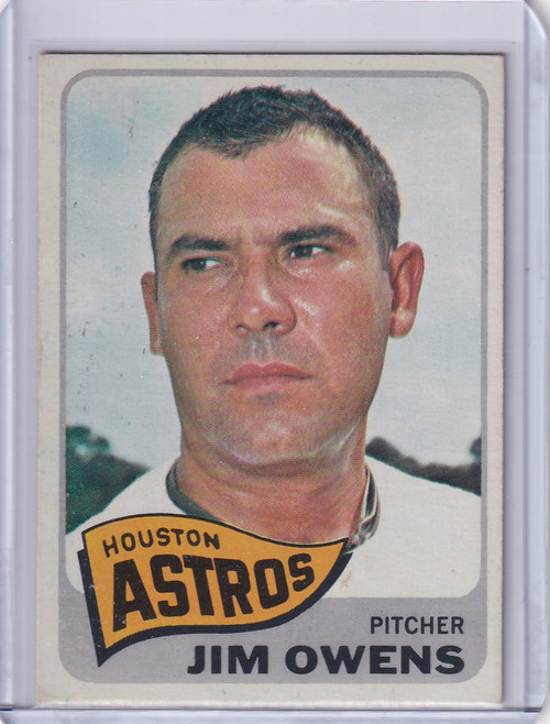 1965 Topps Baseball #451 Jim Owens - Houston Astros