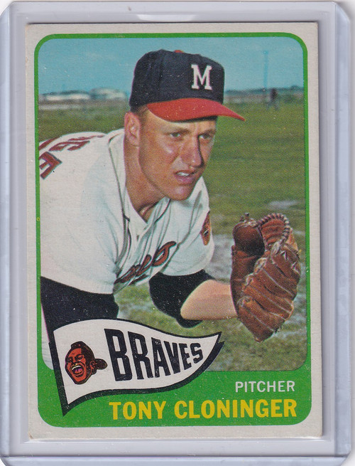 1965 Topps Baseball #520 Tony Cloninger - Milwaukee Braves