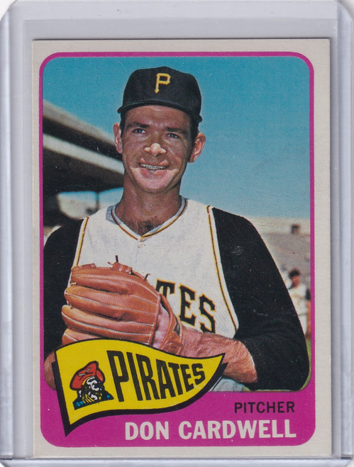 1965 Topps Baseball #502 Don Cardwell - Pittsburgh Pirates