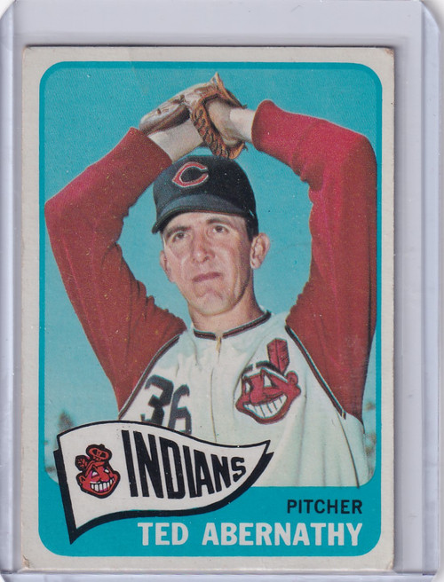 1965 Topps Baseball #332 Ted Abernathy - Cleveland Indians