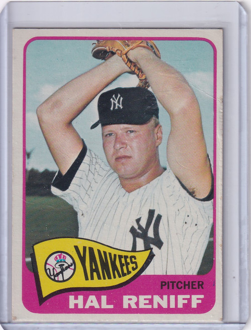 1965 Topps Baseball #413 Hal Reniff - New York Yankees
