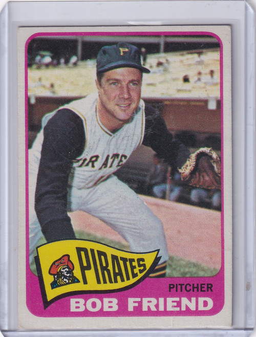 1965 Topps Baseball #392 Bob Friend - Pittsburgh Pirates