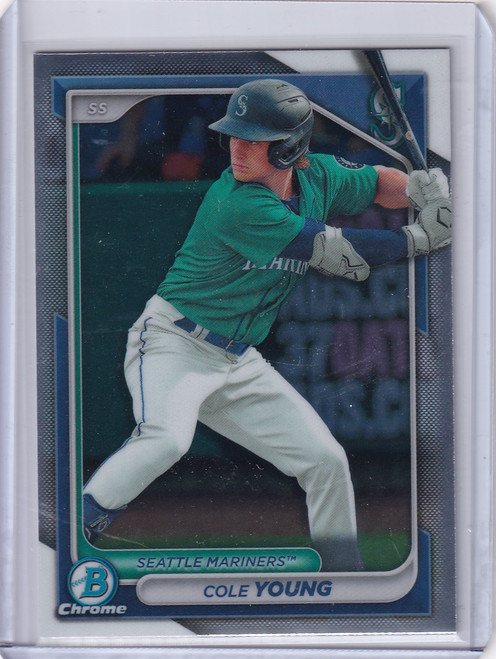 2024 Bowman Baseball #BCP-112 Cole Young - Seattle Mariners